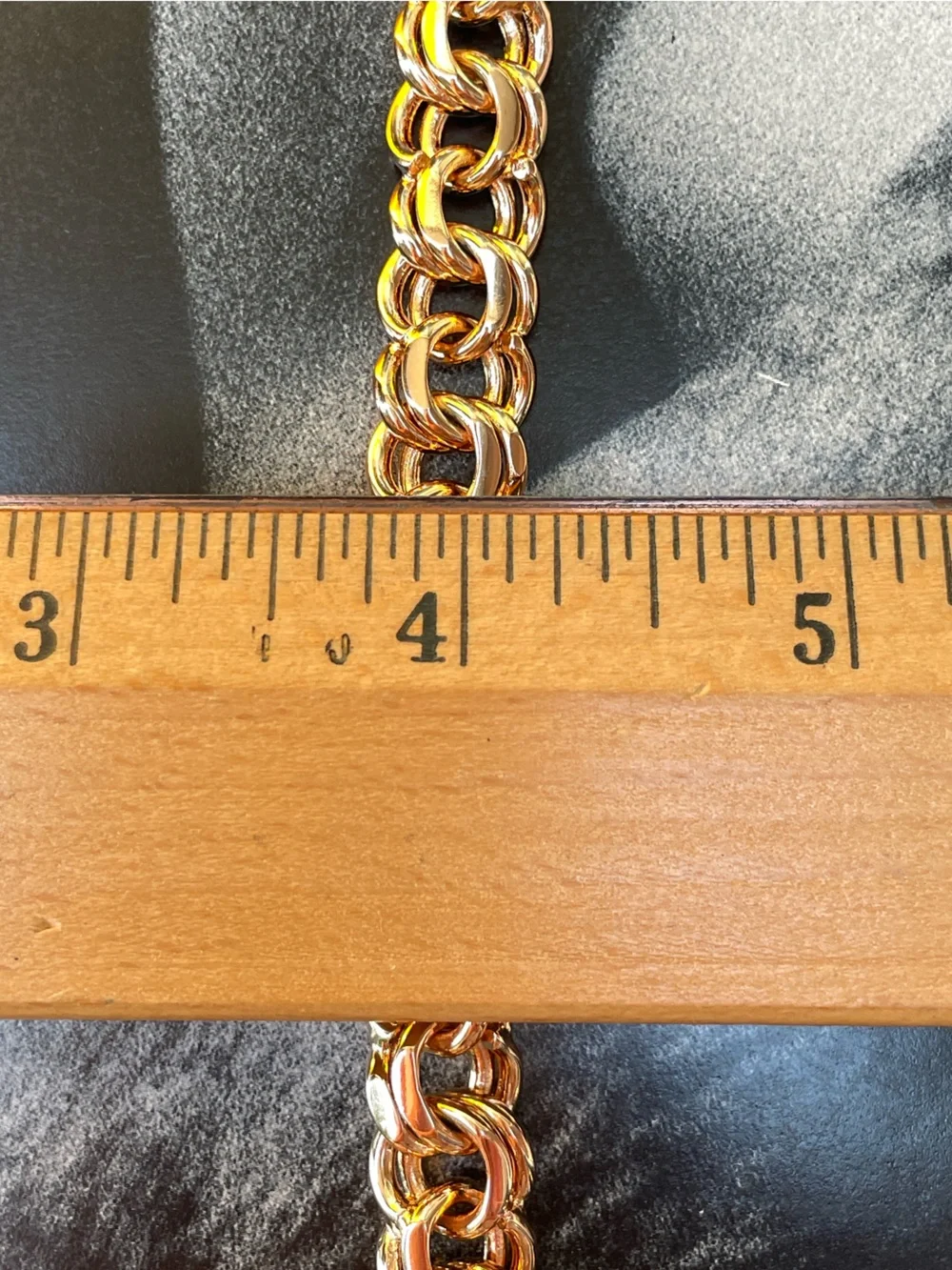 9.2” Bismark Gold plated 18k Link Chain Bracelet - Men’s Women’s Jewelry